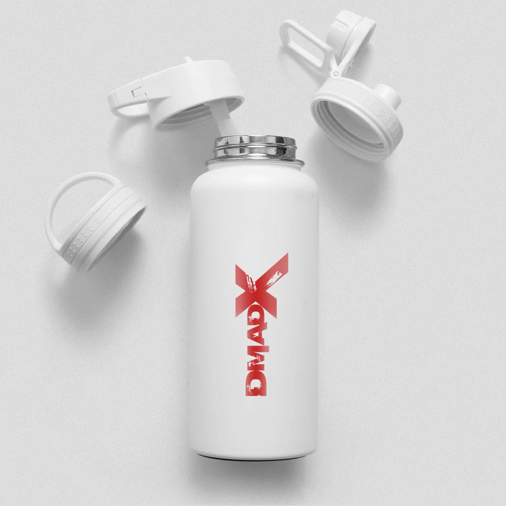 32 oz Stainless Steel Water Bottle - White