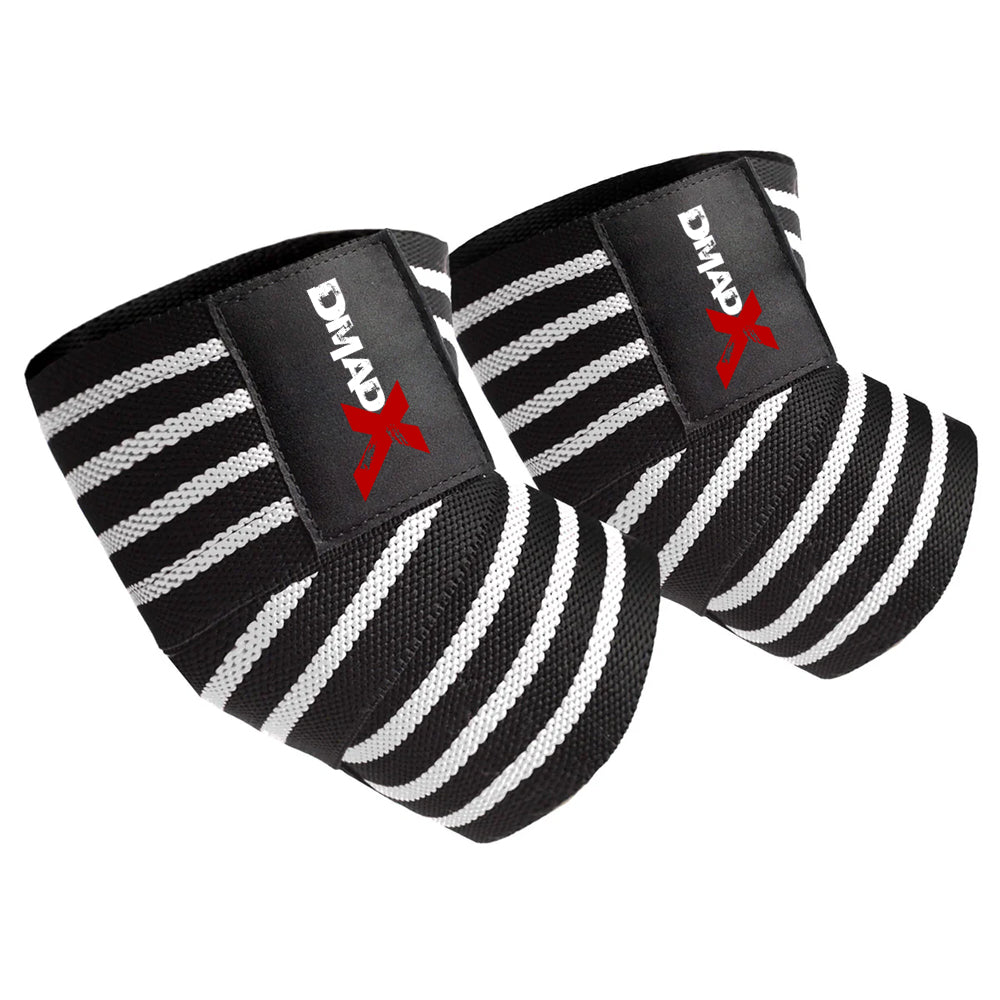 Ghumn Elbow Wraps - Black/White
