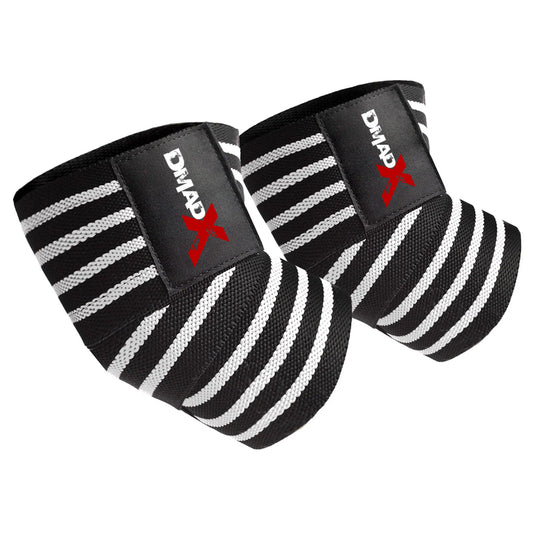 Ghumn Elbow Wraps - Black/White