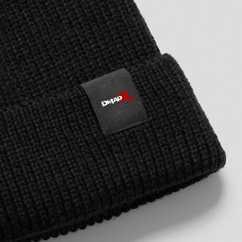 Ribbed Knit Skull Beanie