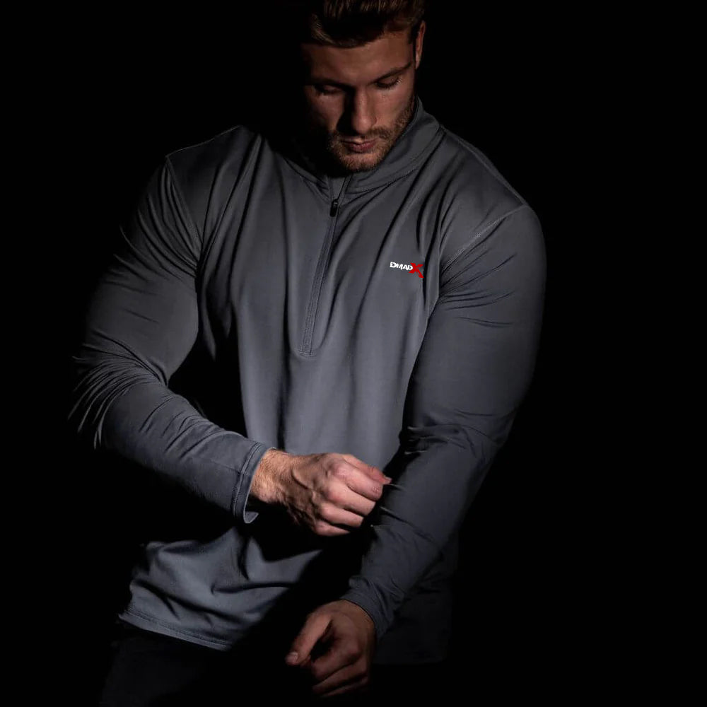 Performance Quarter Zip - Steel