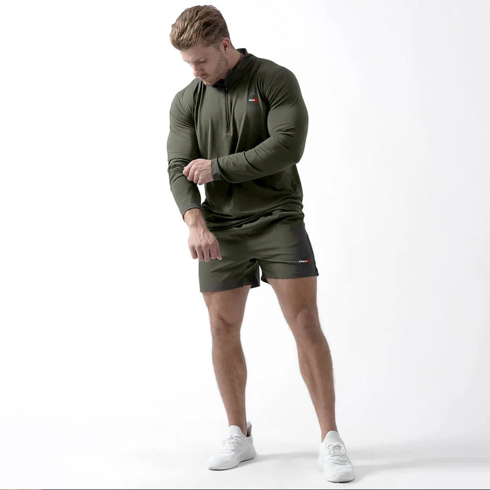 Performance Quarter Zip - OD Green
