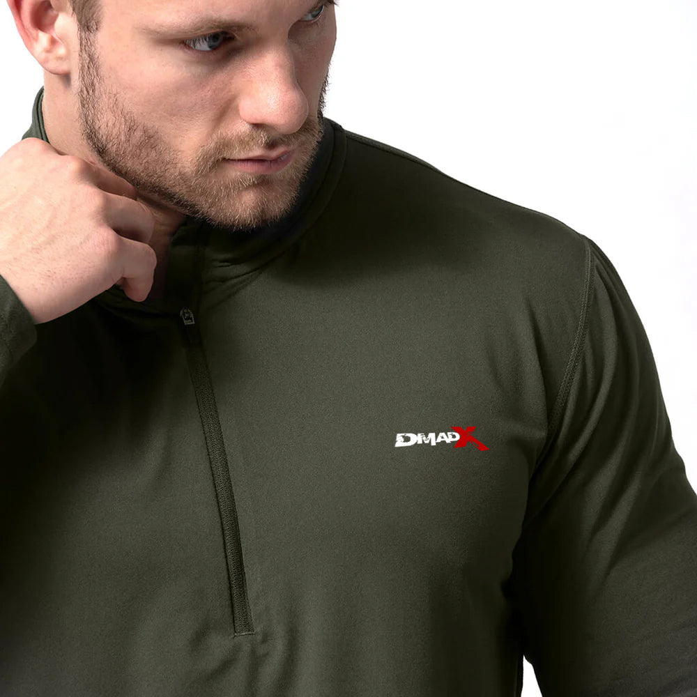 Performance Quarter Zip - OD Green