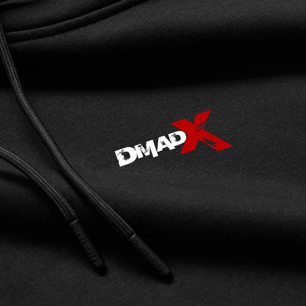 Ascend Mockneck Hoodie - Black/White