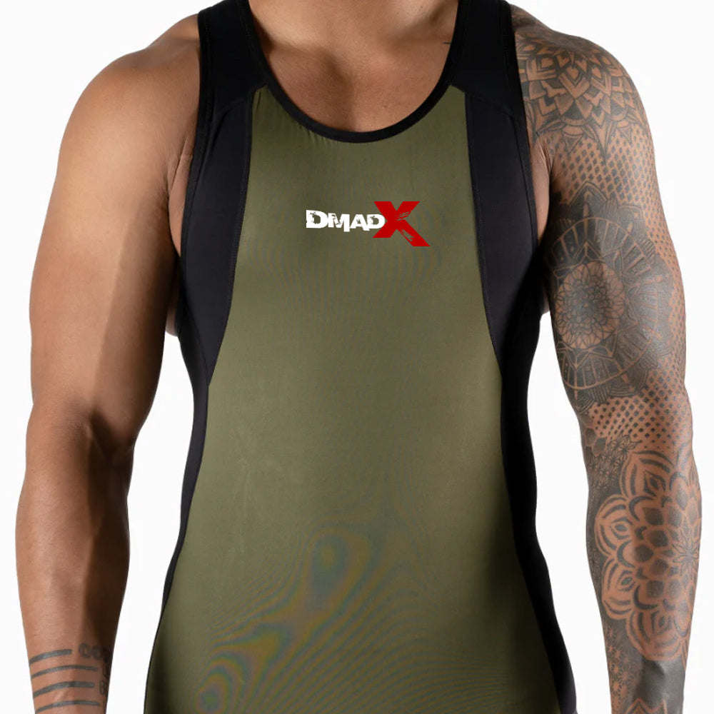 Apex Weightlifting Singlet - OD Green