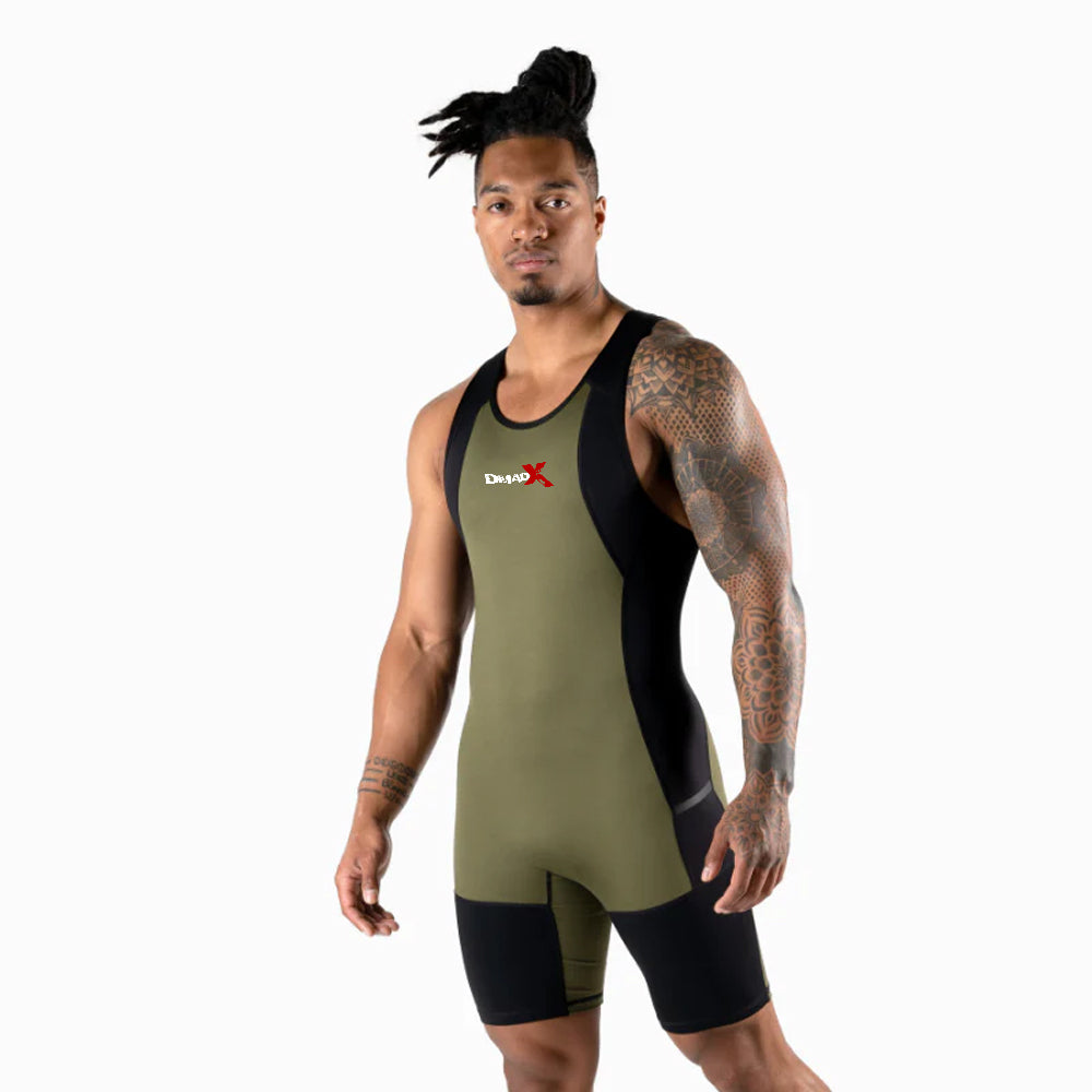 Apex Weightlifting Singlet - OD Green
