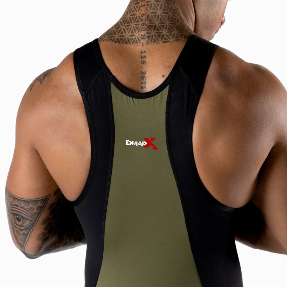 Apex Weightlifting Singlet - OD Green