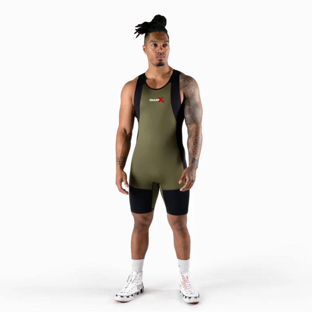 Apex Weightlifting Singlet - OD Green