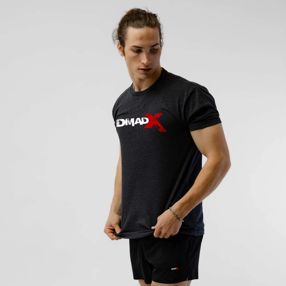 Basic Shirt - Charcoal/Red