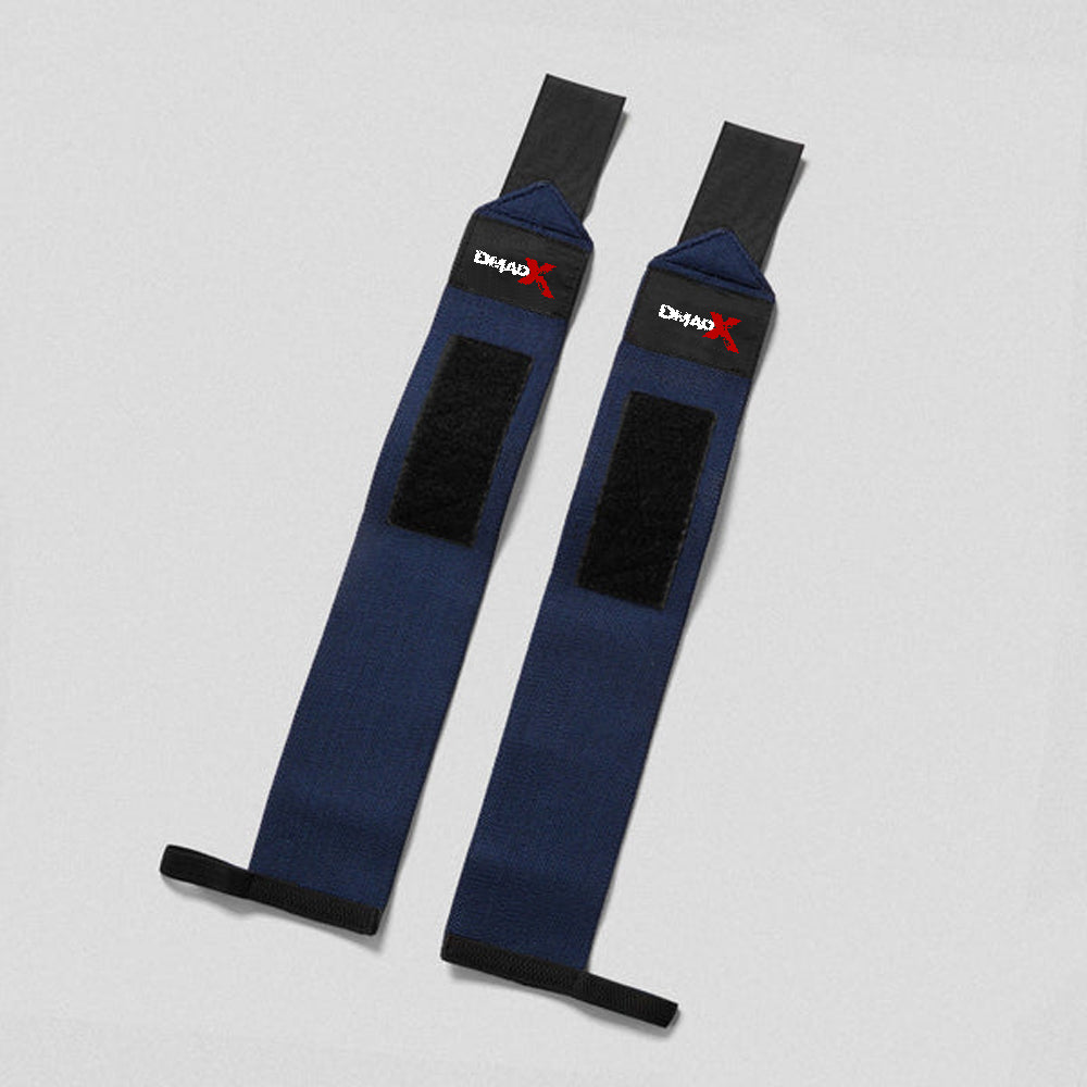 Wrist Wraps - 18" Weightlifting Wrist Support - Navy