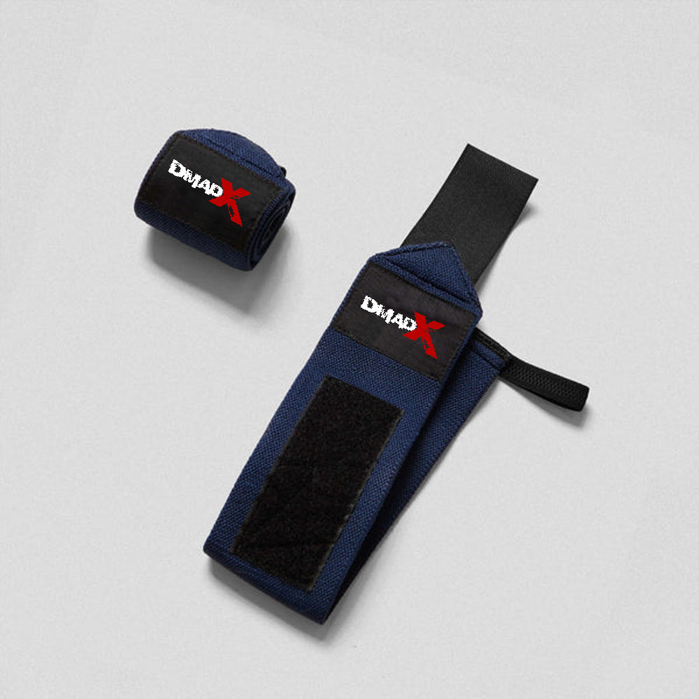 Wrist Wraps - 18" Weightlifting Wrist Support - Navy