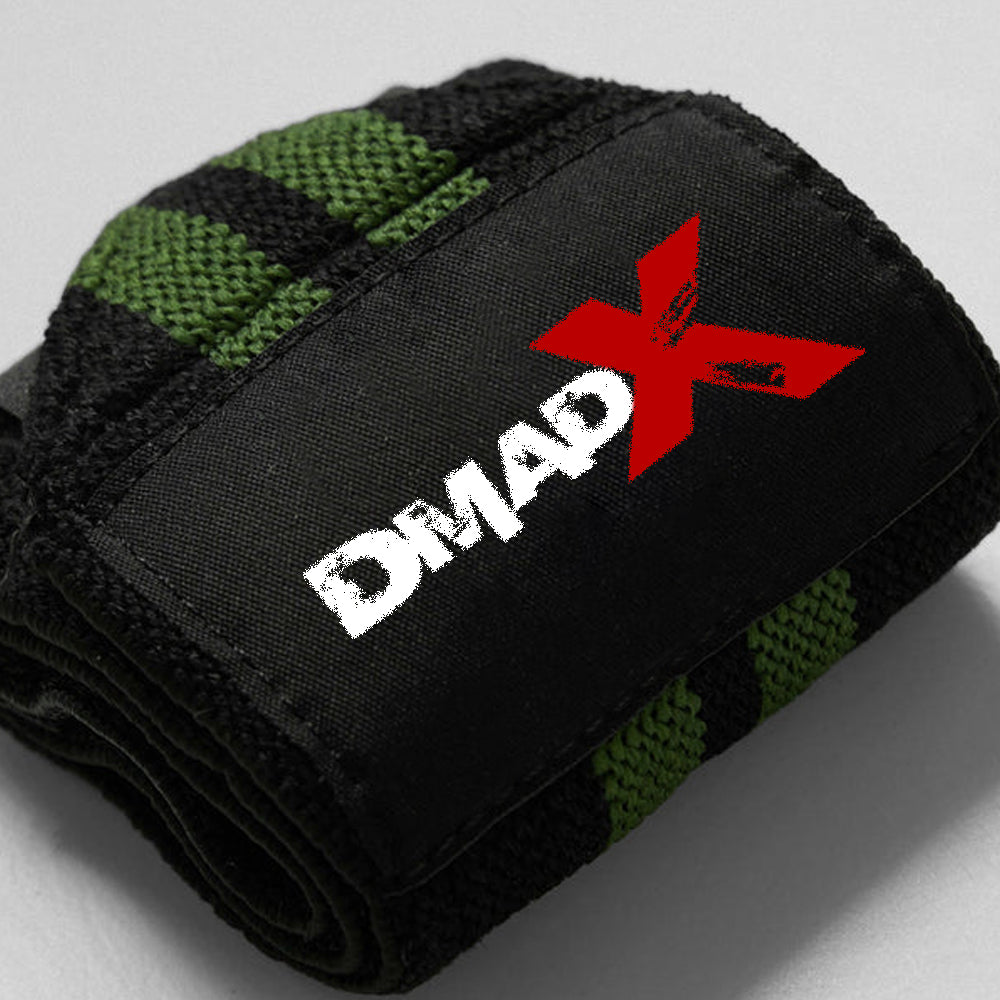 Wrist Wraps - 18" Weightlifting Wrist Support - Green