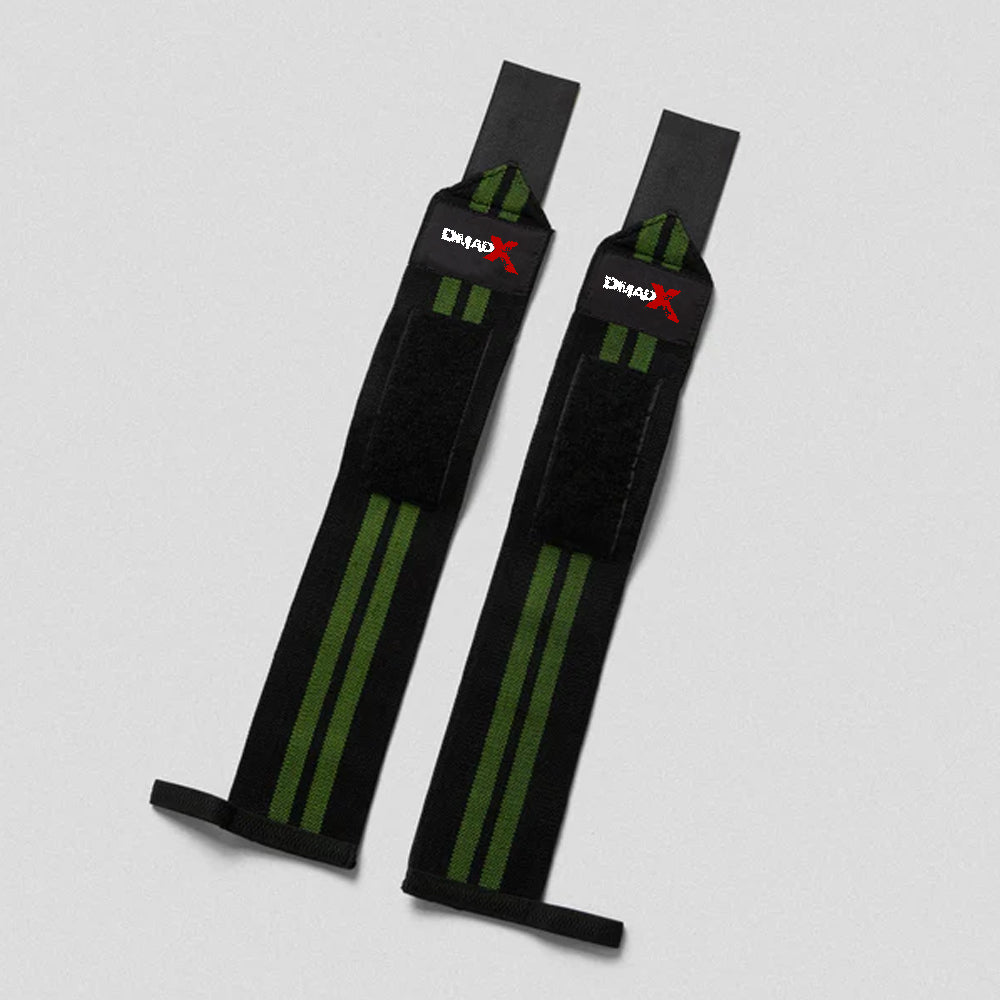Wrist Wraps - 18" Weightlifting Wrist Support - Green
