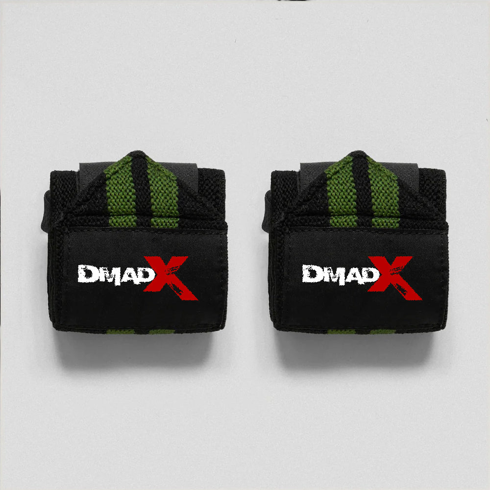 Wrist Wraps - 18" Weightlifting Wrist Support - Green