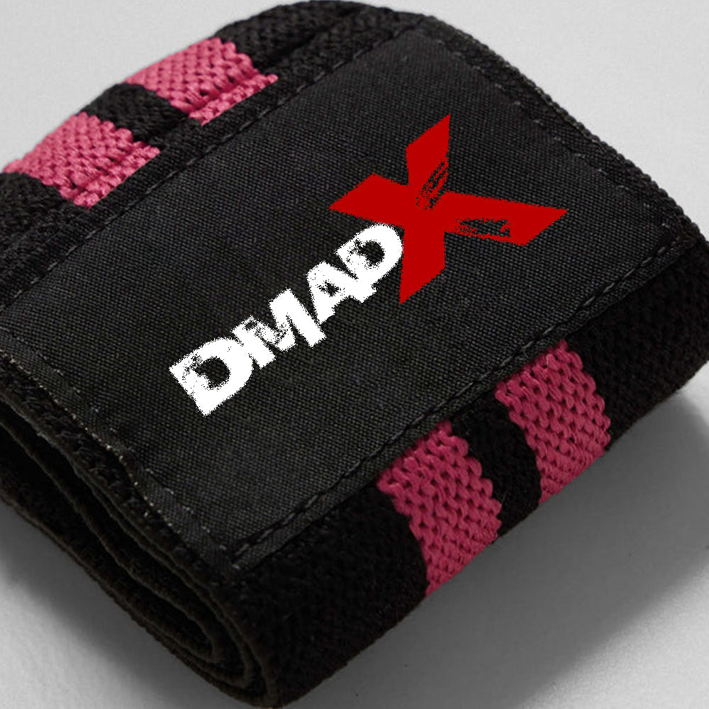 Wrist Wraps - 18" Weightlifting Wrist Support - Pink