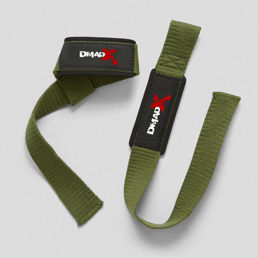 Lifting Straps | Premium Padded Weightlifting Straps - Green