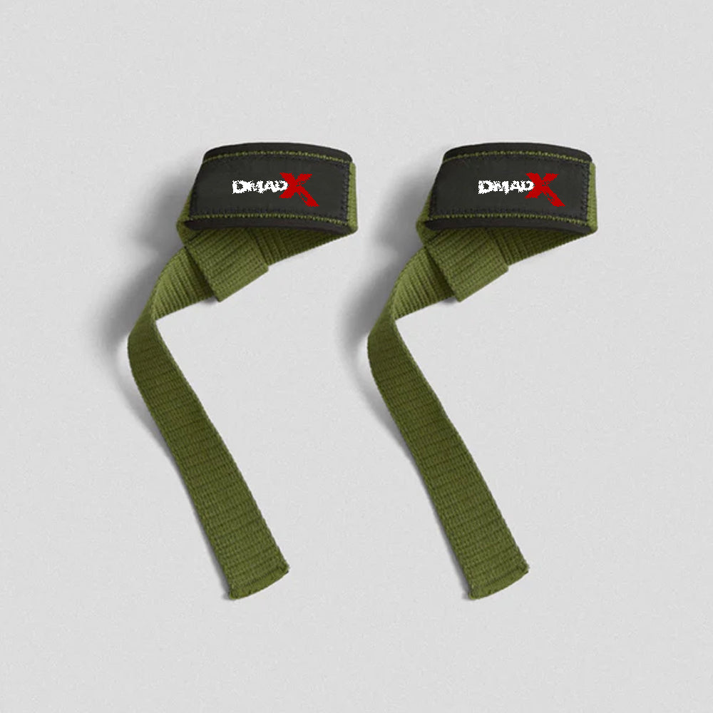 Lifting Straps | Premium Padded Weightlifting Straps - Green