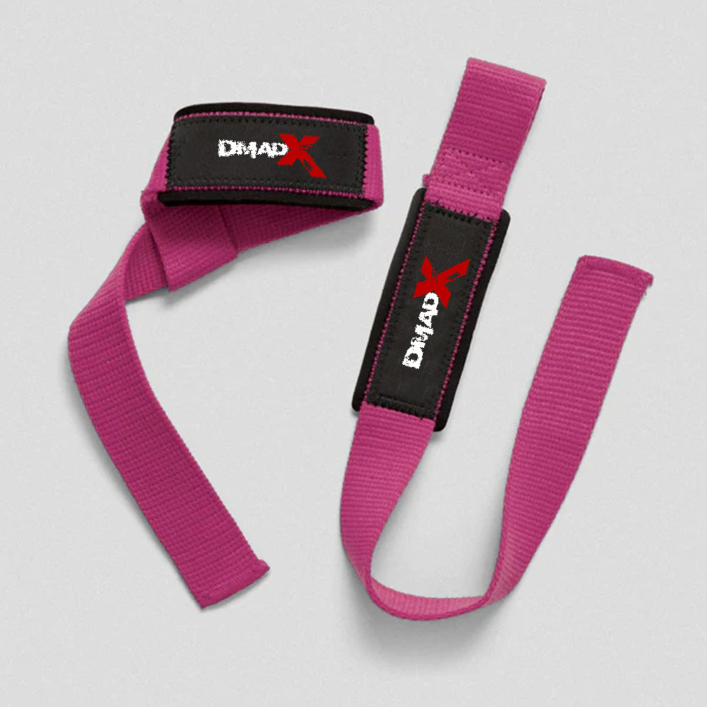 Lifting Straps | Premium Padded Weightlifting Straps - Pink
