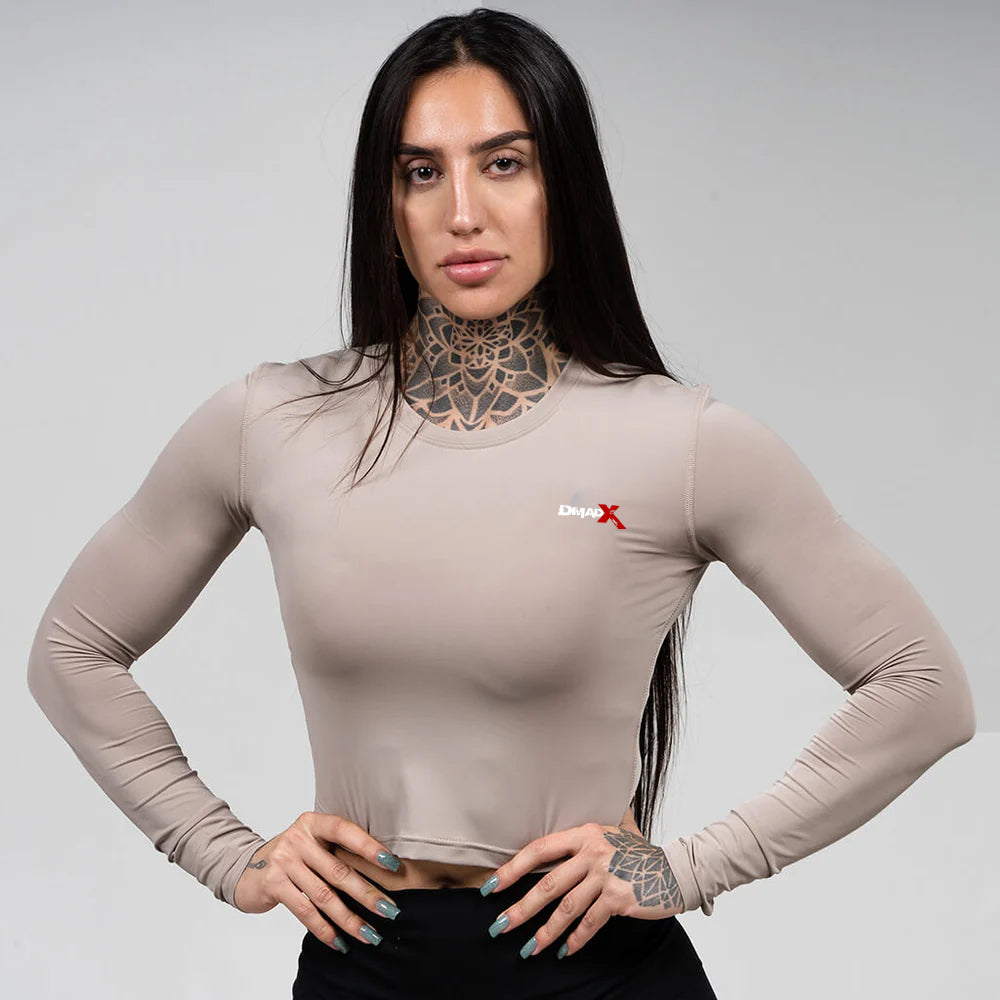 Women's Performance Long Sleeve - Taupe