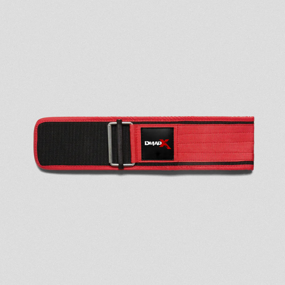 Quick Locking Weightlifting Belt | Premium Back Support - Red