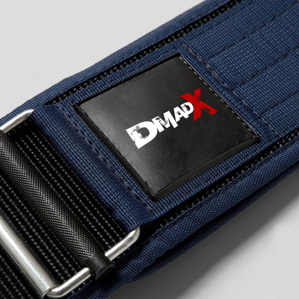 Quick Locking Weightlifting Belt | Premium Back Support - Navy