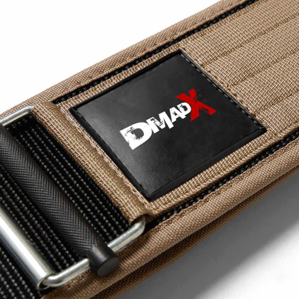 Quick Locking Weightlifting Belt | Premium Back Support - Tan
