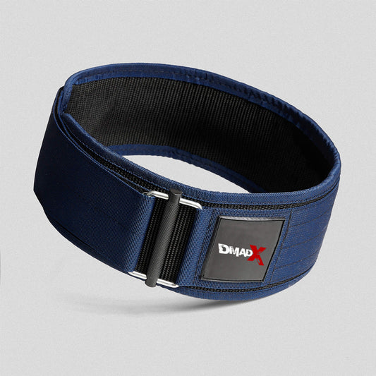 Quick Locking Weightlifting Belt | Premium Back Support - Navy