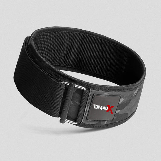 Quick Locking Weightlifting Belt | Premium Back Support - Woodland Camo