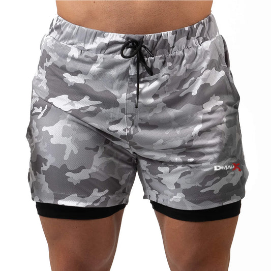 React Training Shorts - White Camo
