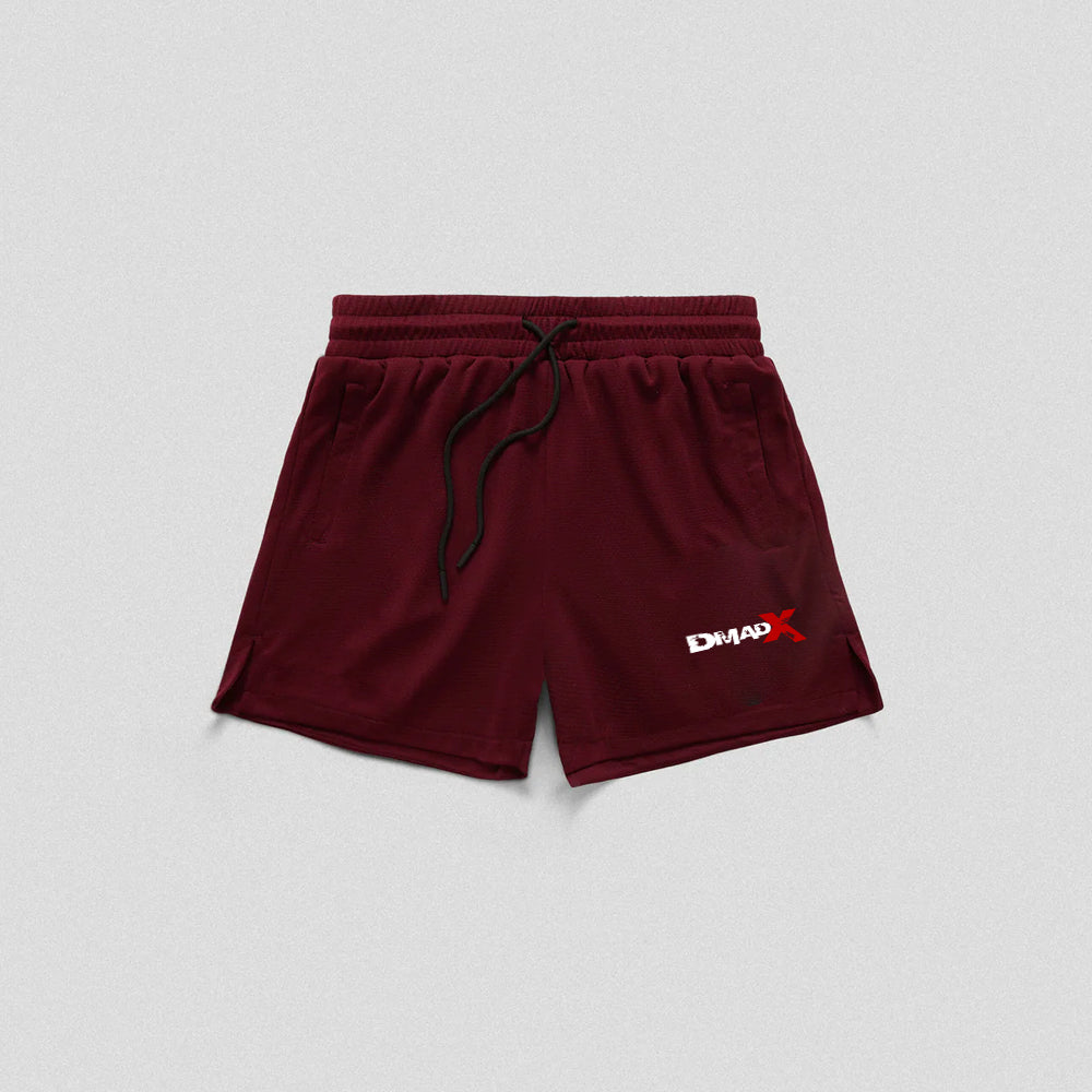Mesh Training Shorts - Burgundy