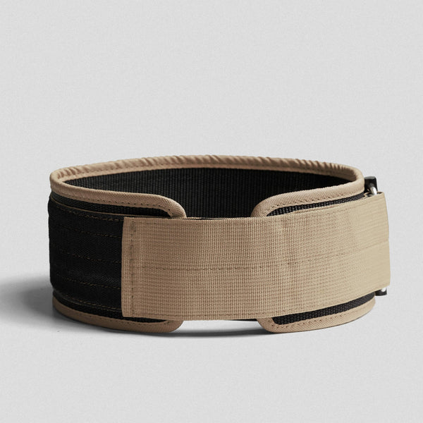 Quick Locking Weightlifting Belt | Premium Back Support - Tan