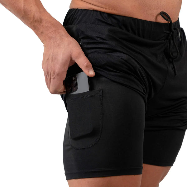React Training Shorts - Black